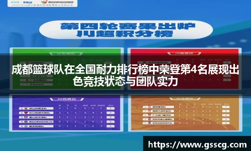成都篮球队在全国耐力排行榜中荣登第4名展现出色竞技状态与团队实力